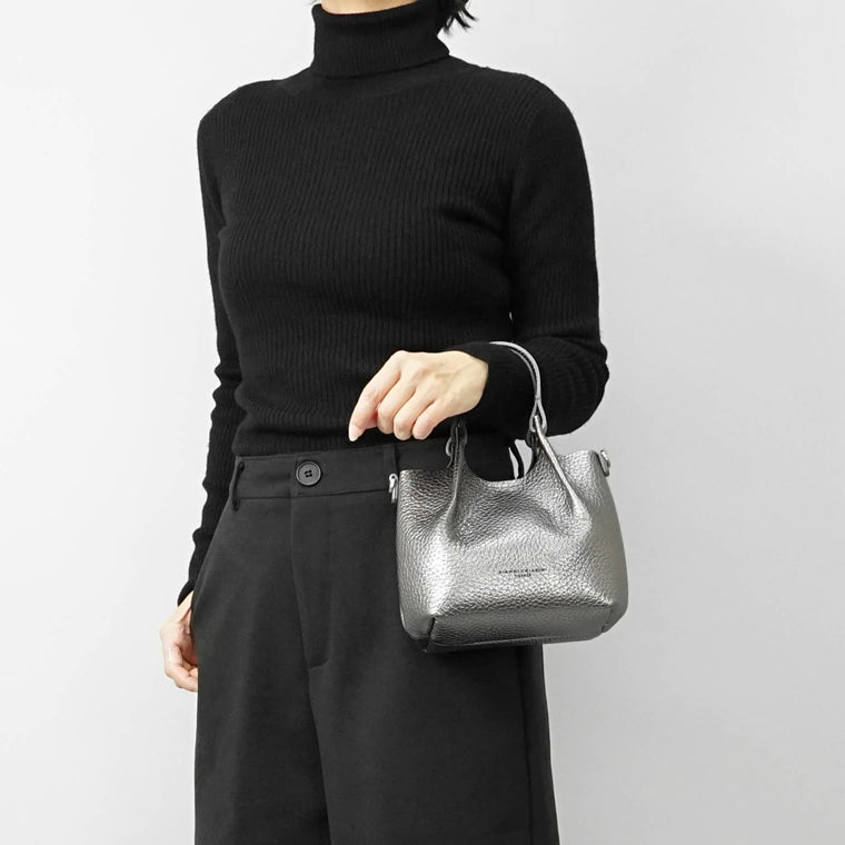 GIANNI CHIARINI レディース ショルダーバッグ DUA XS BS9718 RNGDBL CITY NOIRE CASTORO 14205