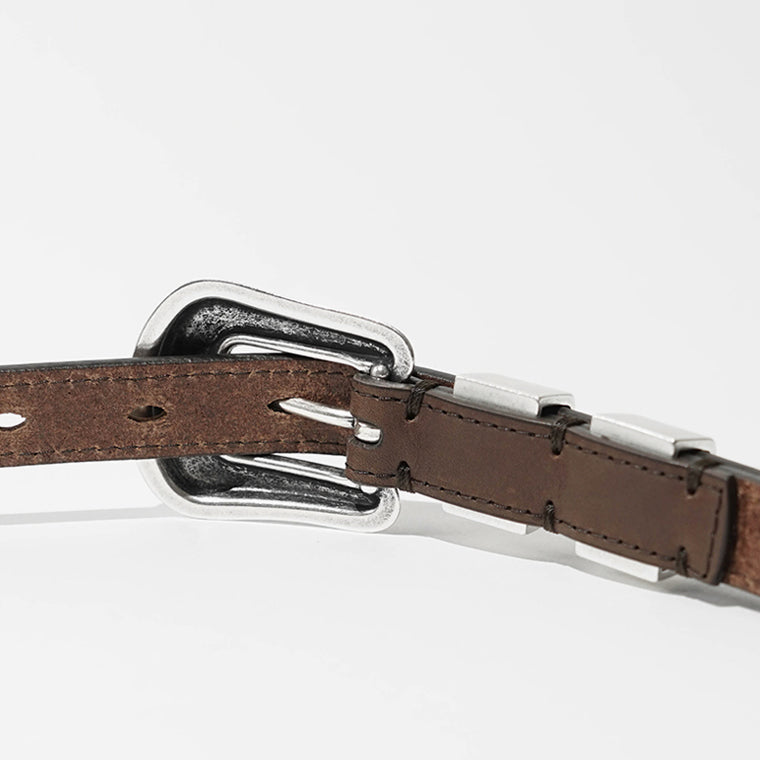 J&M DAVIDSON メンズ レディース ベルト 20MM BWST 0XX AN20 T MORO ブラウン 670S