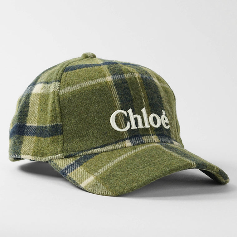 Chloe KIDS キッズ キャップ C20682 CARREAUX グリーン系 Z67