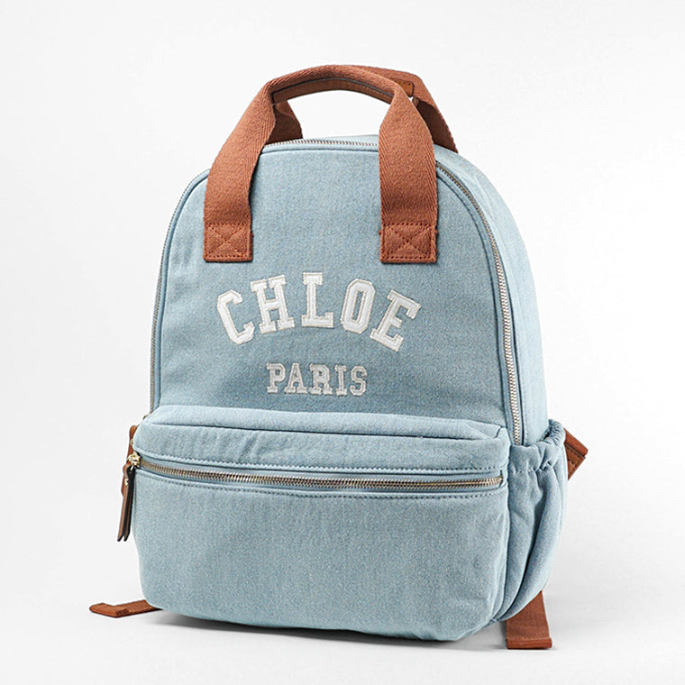Chloe KIDS キッズ バックパック C20867 DENIM BLUE ウォッシュブルー Z10