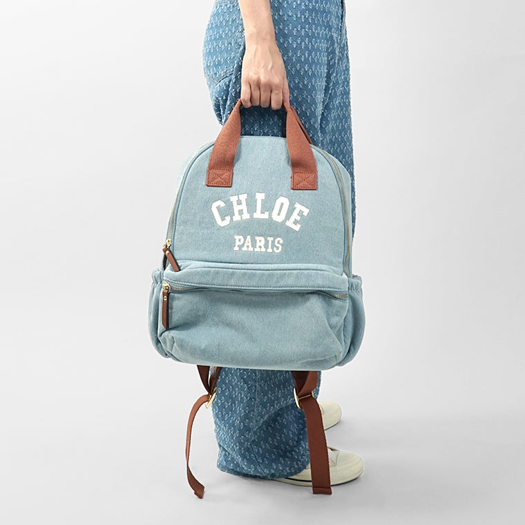 【SUMMER FINAL SALE】 Chloe KIDS キッズ バックパック C20867 DENIM BLUE ウォッシュブルー Z10