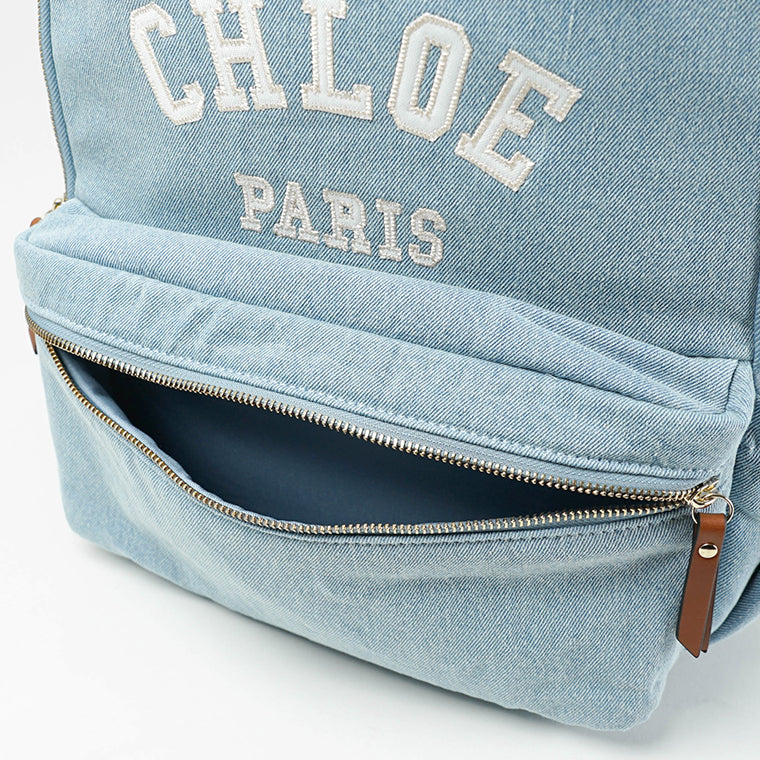 Chloe KIDS キッズ バックパック C20867 DENIM BLUE ウォッシュブルー Z10