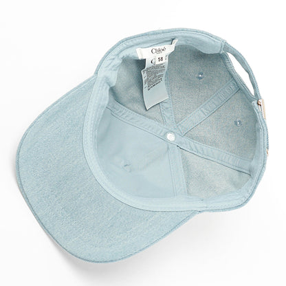 Chloe KIDS キッズ キャップ C20869 DENIM BLUE ウォッシュブルー Z10