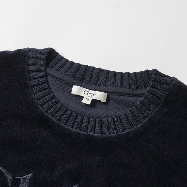 Chloe KIDS キッズ スウェットシャツ C21285 NAVY ネイビー 859