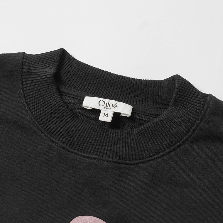 Chloe KIDS キッズ スウェットシャツ C21286 NERO ブラック 09B