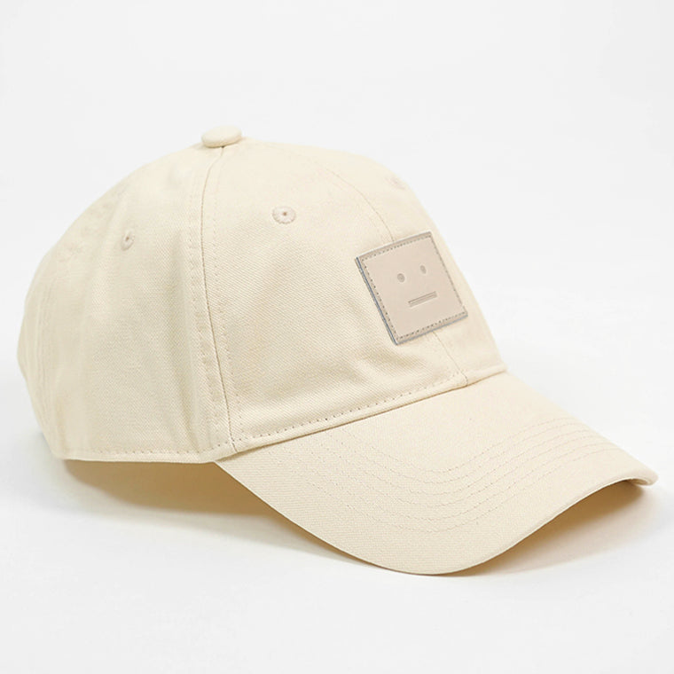 Acne Studios メンズ レディース キャップ LEATHER FACE PATCH CAP C40345 オートミールメランジ OATMEAL MELANGE