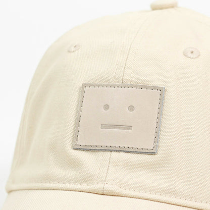 Acne Studios メンズ レディース キャップ LEATHER FACE PATCH CAP C40345 オートミールメランジ OATMEAL MELANGE