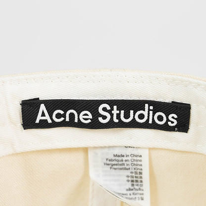 Acne Studios メンズ レディース キャップ LEATHER FACE PATCH CAP C40345 オートミールメランジ OATMEAL MELANGE