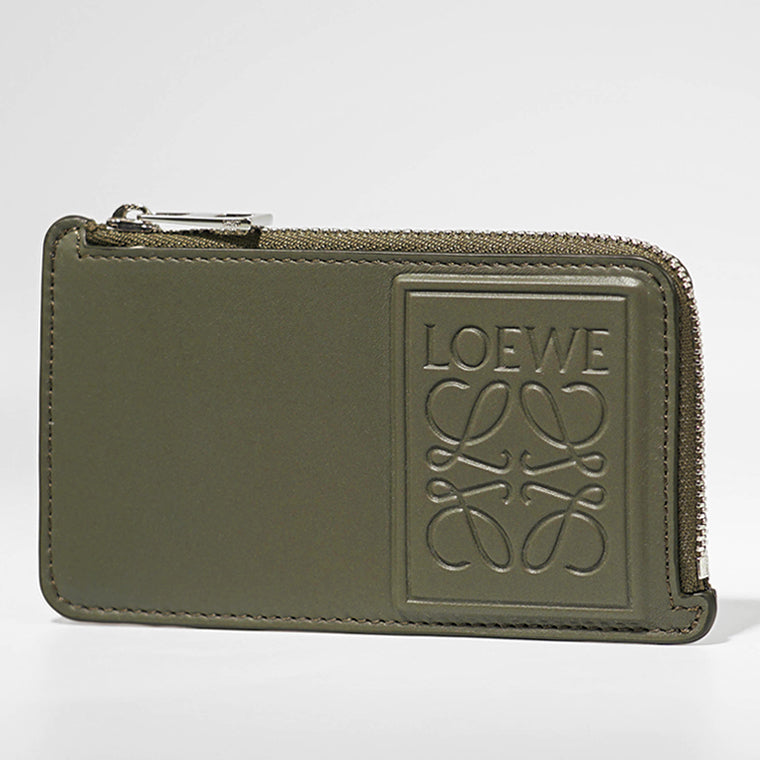 LOEWE メンズ レディース フラグメントケース COIN CARDHOLDER C565Z40X03 KHAKI GREEN カーキグリーン  4160