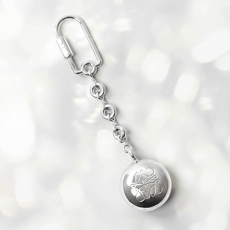 LOEWE レディース キーリング PEBBLE KEYRING C621232XFR PLATA SILVER シルバー 1160