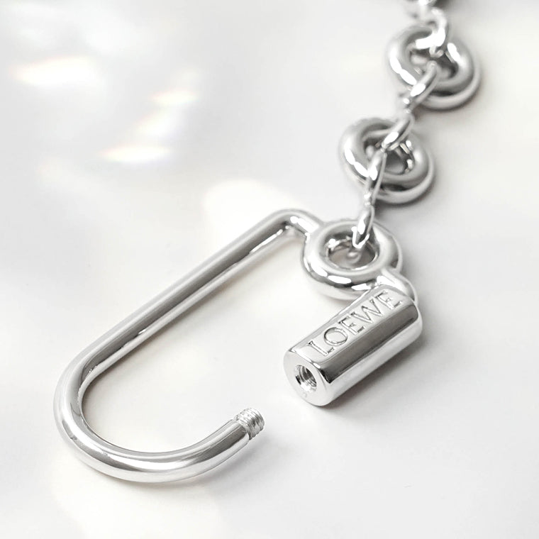 LOEWE レディース キーリング PEBBLE KEYRING C621232XFR PLATA SILVER シルバー 1160