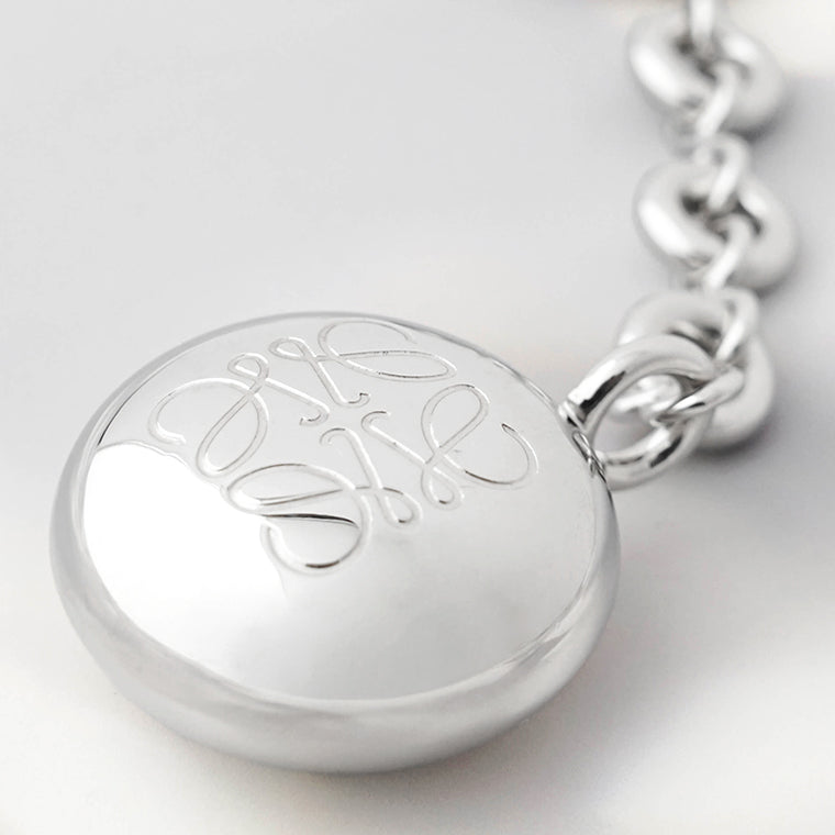 LOEWE レディース キーリング PEBBLE KEYRING C621232XFR PLATA SILVER シルバー 1160