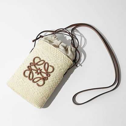 【SUMMER FINAL SALE】 LOEWE レディース ショルダーバッグ ANAGRAM SQUARE POCKET C630G35X05 NATURAL TAN ナチュラル タン 2435