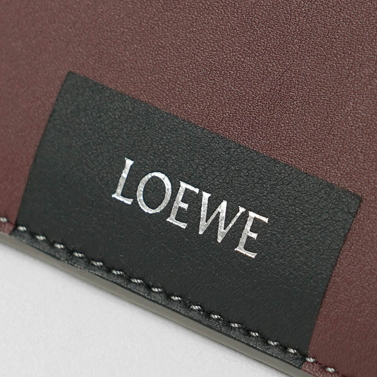 LOEWE メンズ レディース カードケース ALBERS PLAIN CARDHOLDER C643322X52 ARDESIA DEEP RUBY アルデシア ディープルビー 0145