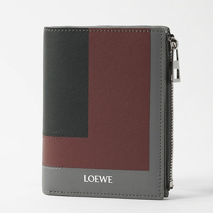 LOEWE メンズ レディース 2つ折り財布 ALBERS SLIM COMPACT WALLET C643W73X08 ARDESIA DEEP RUBY アルデシア ディープルビー 0145