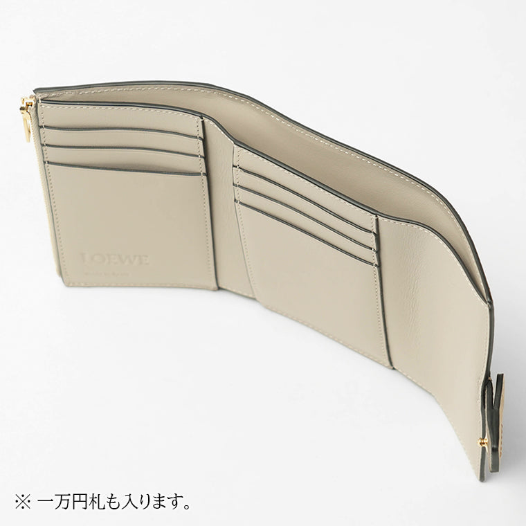 LOEWE レディース 3つ折り財布 SMALL VERTICAL WALLET C660S86X06 TAUPE TALC トープ タルク 6397