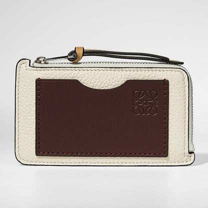 LOEWE レディース フラグメントケース COIN CARDHOLDER C660Z40X07 SEA SALT DARK BURGUNDY SAHARA 6782