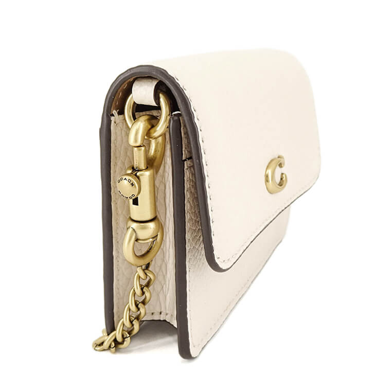 COACH レディース カードケース HALF FLAP CARD CASE C6718 B4HA チョーク CHALK