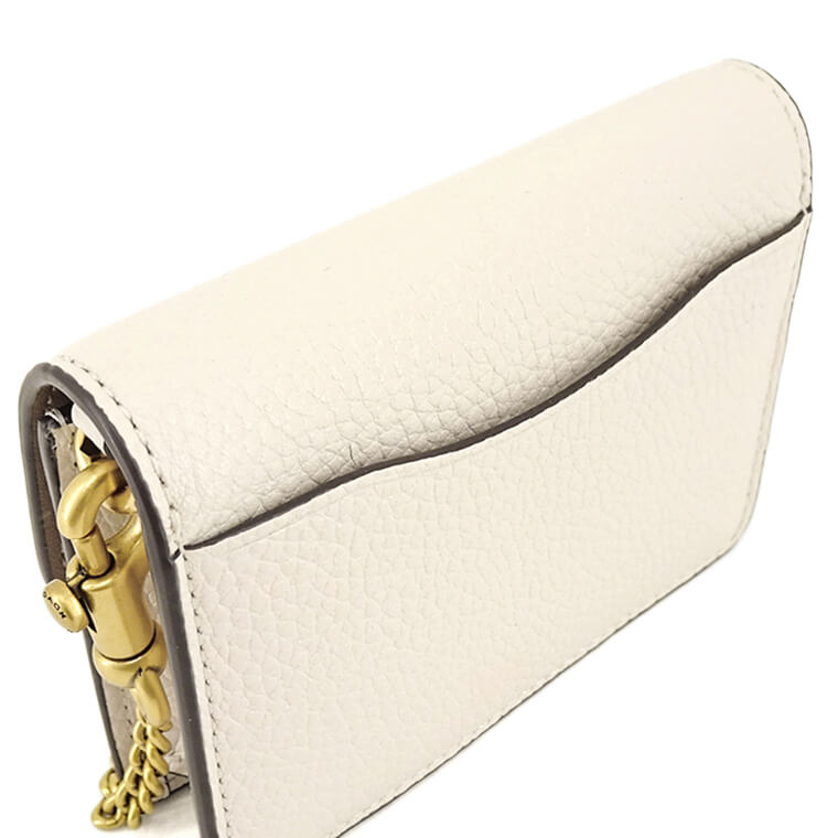 COACH レディース カードケース HALF FLAP CARD CASE C6718 B4HA チョーク CHALK