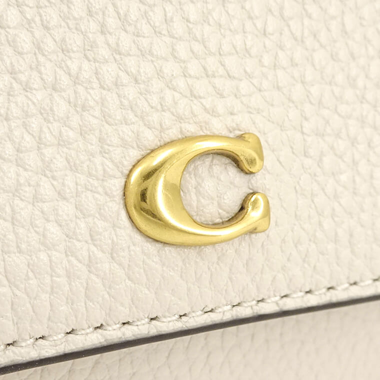 COACH レディース カードケース HALF FLAP CARD CASE C6718 B4HA チョーク CHALK
