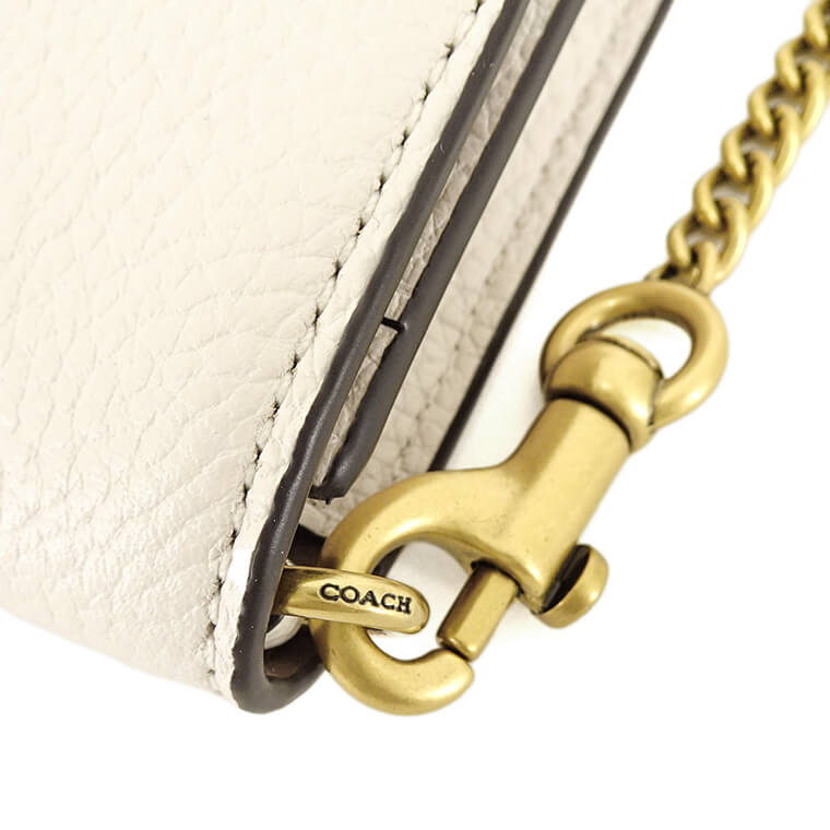 COACH レディース カードケース HALF FLAP CARD CASE C6718 B4HA チョーク CHALK