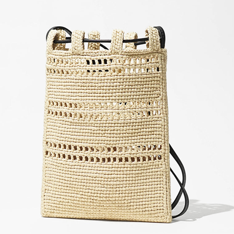 【SUMMER FINAL SALE】 LOEWE レディース ショルダーバッグ DRAWSTRING POCKET C756PHPX01 NATURAL BLACK ナチュラル ブラック 2165