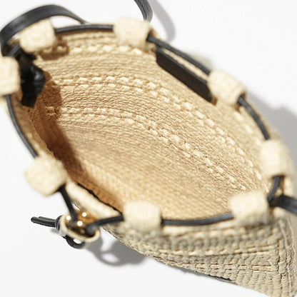 【SUMMER FINAL SALE】 LOEWE レディース ショルダーバッグ DRAWSTRING POCKET C756PHPX01 NATURAL BLACK ナチュラル ブラック 2165