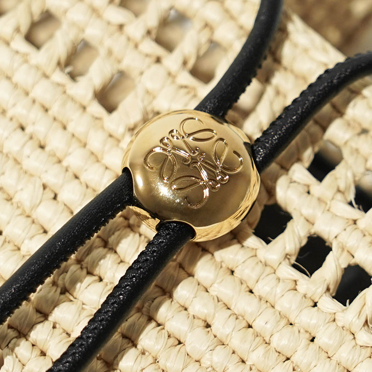 【SUMMER FINAL SALE】 LOEWE レディース ショルダーバッグ DRAWSTRING POCKET C756PHPX01 NATURAL BLACK ナチュラル ブラック 2165