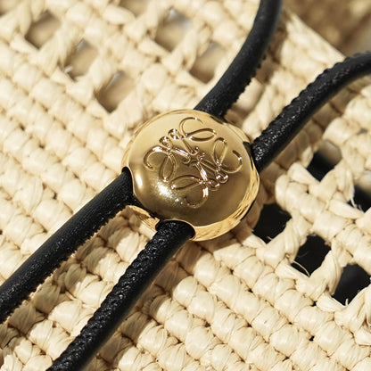 【SUMMER FINAL SALE】 LOEWE レディース ショルダーバッグ DRAWSTRING POCKET C756PHPX01 NATURAL BLACK ナチュラル ブラック 2165