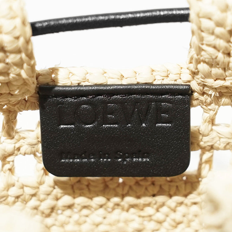 【SUMMER FINAL SALE】 LOEWE レディース ショルダーバッグ DRAWSTRING POCKET C756PHPX01 NATURAL BLACK ナチュラル ブラック 2165