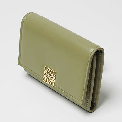 LOEWE レディース 3つ折り財布 ANAGRAM PUFFER SMALL VERTICAL C821S33X06 EUCALYPTUS GREEN 4787