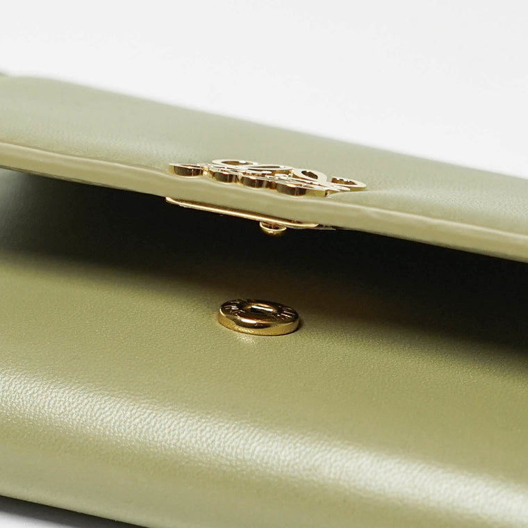 LOEWE レディース 3つ折り財布 ANAGRAM PUFFER SMALL VERTICAL C821S33X06 EUCALYPTUS GREEN 4787