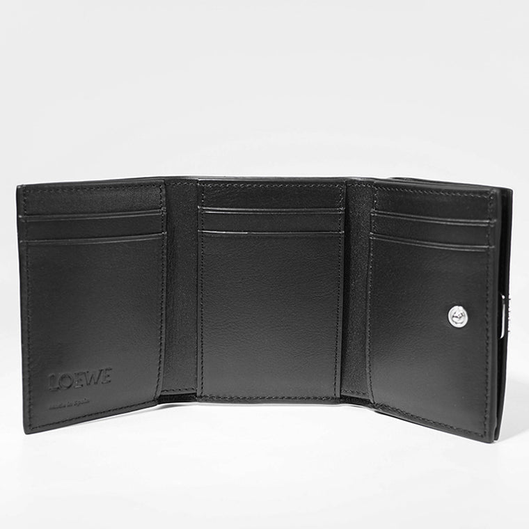 LOEWE レディース メンズ 3つ折り財布 ANAGRAM TRIFOLD WALLET C821TR2X08 BLACK ブラック 1100