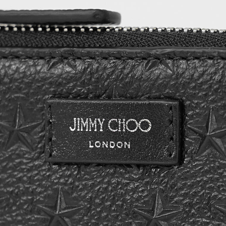JIMMY CHOO メンズ レディース カードケース CASEY Z EMG ブラック BLACK