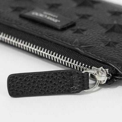 JIMMY CHOO メンズ レディース カードケース CASEY Z EMG ブラック BLACK
