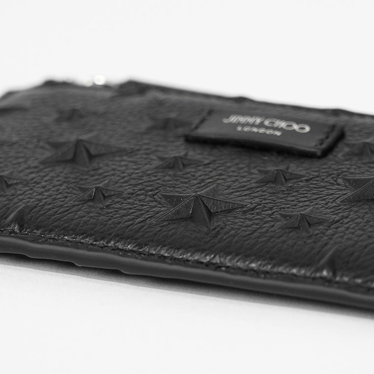 JIMMY CHOO メンズ レディース カードケース CASEY Z EMG ブラック BLACK