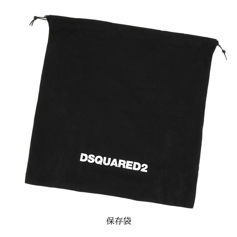 DSQUARED2 メンズ レディース ショルダーバッグ ICON SPLASH CROSSBODY CBM0057 11707314 ブラック ホワイト 2124