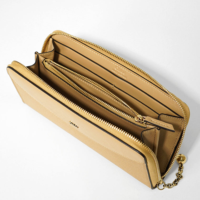 クロエ CHLOE パラティ ラウンドジップ ロングウォレット 長財布 ベージュ Chloe - クロエ CHLOE パラティ ラウンドジップ ロング