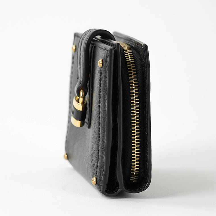 Chloe レディース 2つ折り財布 PADDINGTON SQUARE WALLET CH26SP916O37 BLACK ブラック 001