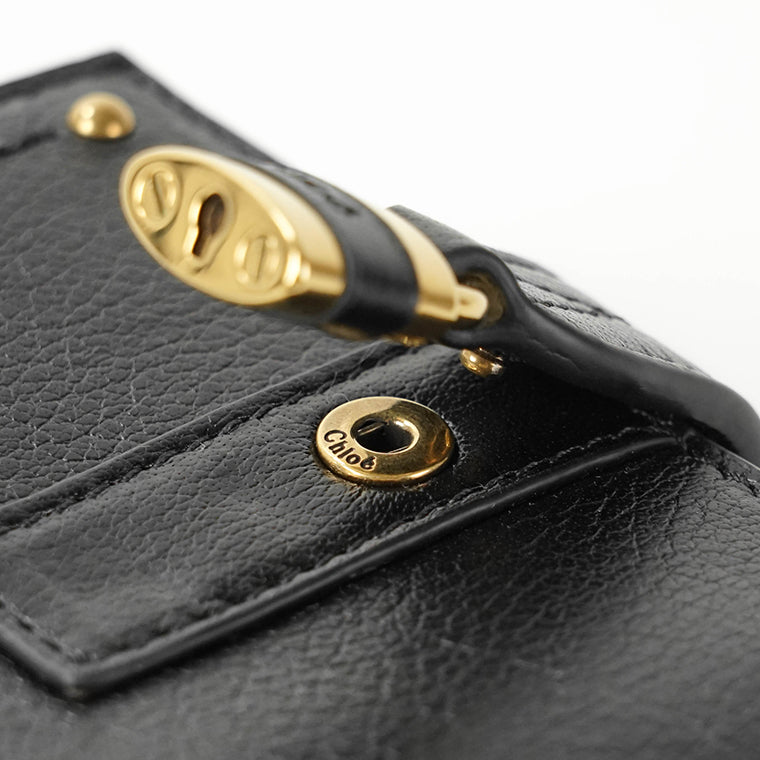 Chloe レディース 2つ折り財布 PADDINGTON SQUARE WALLET CH26SP916O37 BLACK ブラック 001