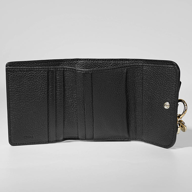 クロエの黒財布 クロエ Chloe CHC21WP945F57 三つ折り財布 ALPHABET レディース 財布