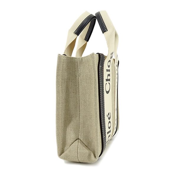 Chloe レディース トートバッグ WOODY SMALL TOTE CHC22AS397I26 WHITE BLUE 91J