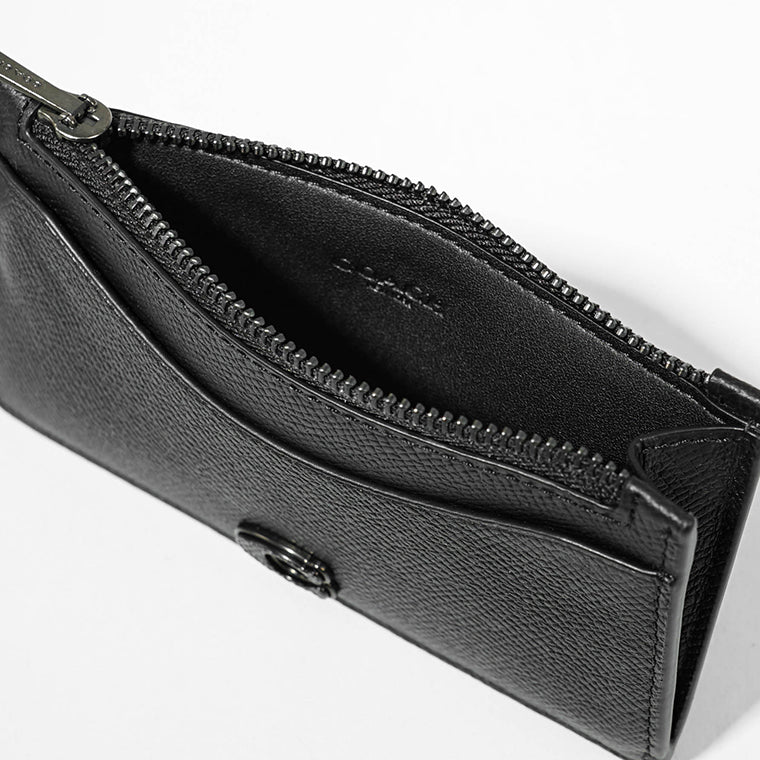 COACH メンズ カードケース ZIP CARD CASE CJ879 BLK ブラック BLACK