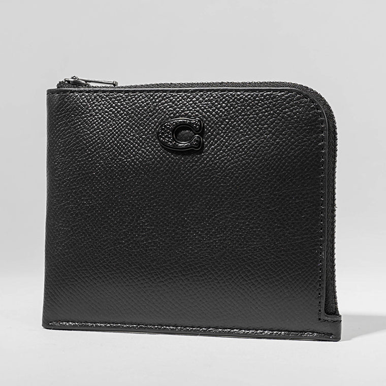 COACH メンズ コインケース＆カードケースセット 3 IN 1 L ZIP WALLET WITH SIGNATURE CANVAS CJ882 BK CQ ブラック チャコール BLACK CHARCOAL