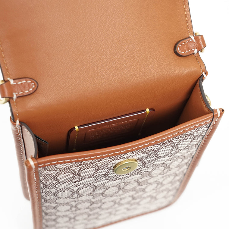 COACH レディース フォンケース PHONE CROSS BODY CM510 B4TA7 ブラウン COCOA BURNISHED AMBER