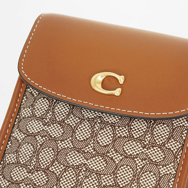 COACH レディース フォンケース PHONE CROSS BODY CM510 B4TA7 ブラウン COCOA BURNISHED AMBER