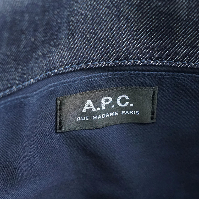 A.P.C. メンズ レディース トートバッグ TOTE NINON SMALL COCSX M61861 INDIGO インディゴ IAI