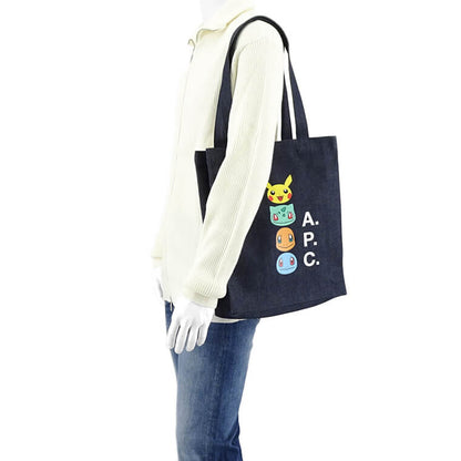 A.P.C. メンズ レディース トートバッグ TOTE LOU POKEMON COCSX M61908 INDIGO インディゴウォッシュ IAI