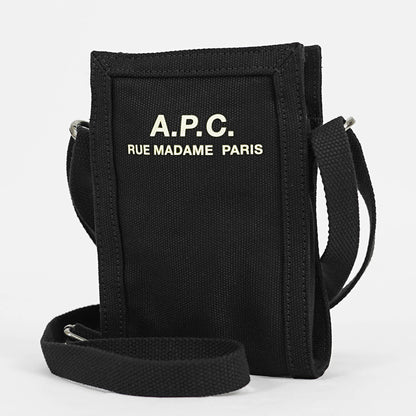 A.P.C. メンズ レディース ショルダーバッグ CROSSBODY POUCH RECUPERATION CODBM H61931 NOIR ブラック LZZ