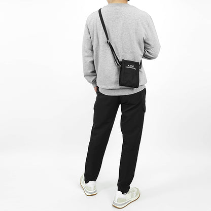 A.P.C. メンズ レディース ショルダーバッグ CROSSBODY POUCH RECUPERATION CODBM H61931 NOIR ブラック LZZ